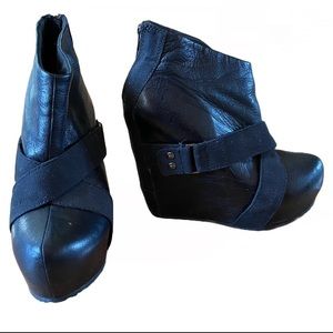 Aldo Leather Platforms with Straps